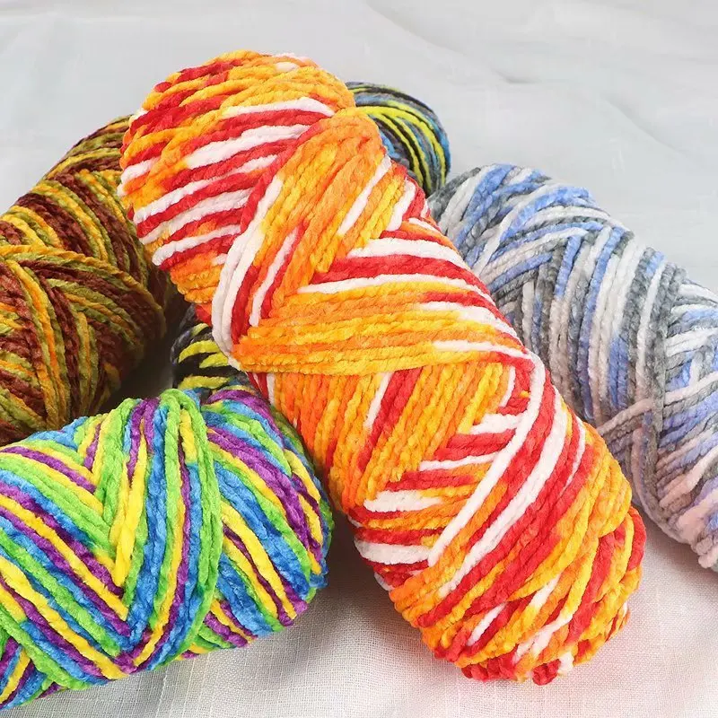 1 шт. 200 г/мяч красивая секция окрашенная Тройная Снежная шерстяная группа ручное