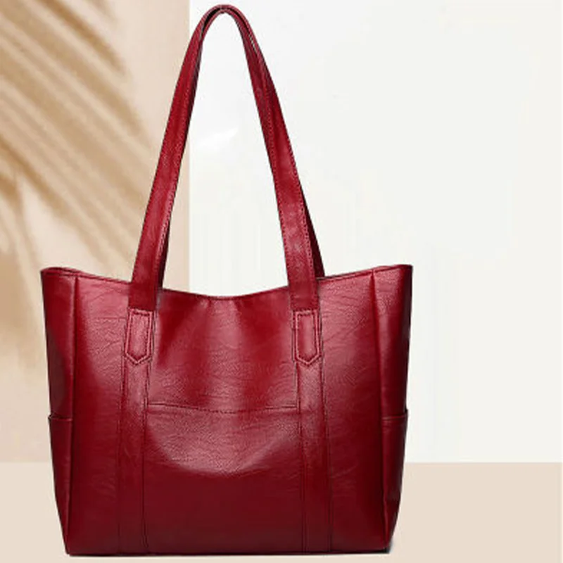 

New European And American Fashion Bag Large Capacity Women's Handbag Simple And Versatile Bag Tote Bag One Shoulder Travel Bag