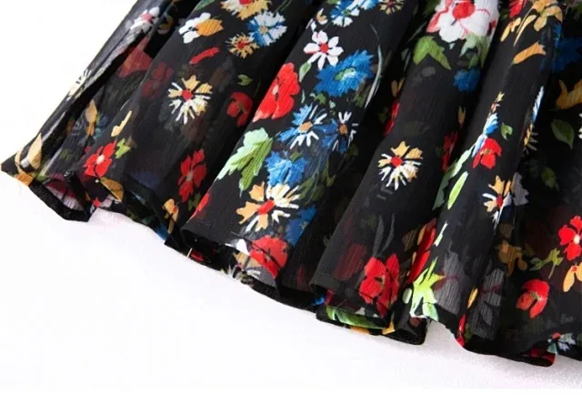 

Women Skirt 2021 Spring and Summer New Skirt Floral Split Skirt Women