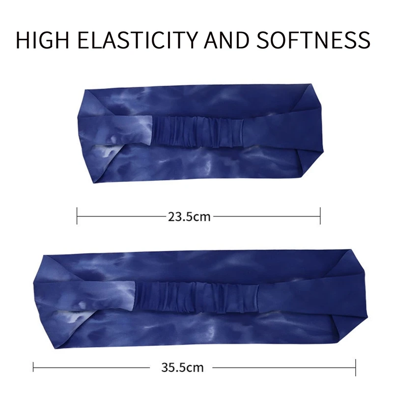 

Sports Headband Double-sided Tie Running Sweat Guide Headband Sweat-absorbent Anti-perspirant Yoga Fitness Headband for Woman