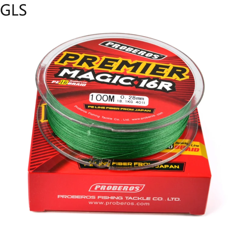100m New 16-strand Braided Fishing Line PE Material 20-120LB Smooth Salt Water/Freshwater Multifilament Fishing Line
