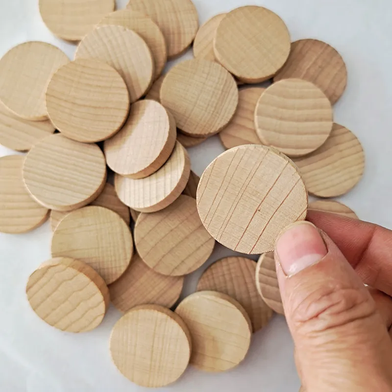

20PCS 3cm 1.18inch Round Unfinished Natural Wood Circles for Arts and Crafts Board Game Pieces, Ornaments
