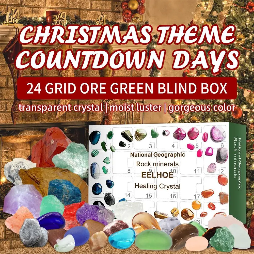 

Advent Calendar Ore Blind Box 24 Days Count Down Collection Ornament Gift Holiday Party Kids Christmas Gift Surprise Mystery Box