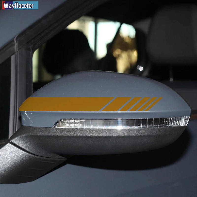 2 шт. наклейка на зеркало заднего вида для автомобиля украшение VW Volkswagen Golf Polo Scirocco