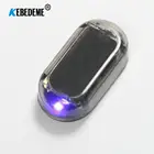 Автомобильная сигнализация на солнечной батарее и с питанием от USB, беспроводная сигнальная лампа безопасности для 12-36 в автомобиля, имитация манекена, противоугонная лампа, светодиодная фонарик