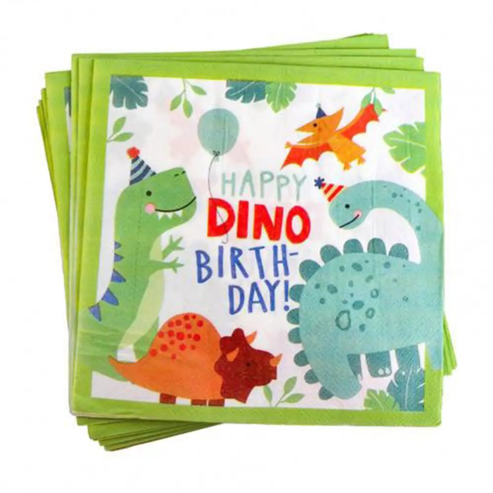 Suministros de fiesta con tem&aacute;tica de dinosaurio de dibujos animados para ni&ntilde;os, vajilla para fiesta de cumplea&ntilde;os, vasos, platos, Pancarta, decoraci&oacute;n para fiesta de globos-4