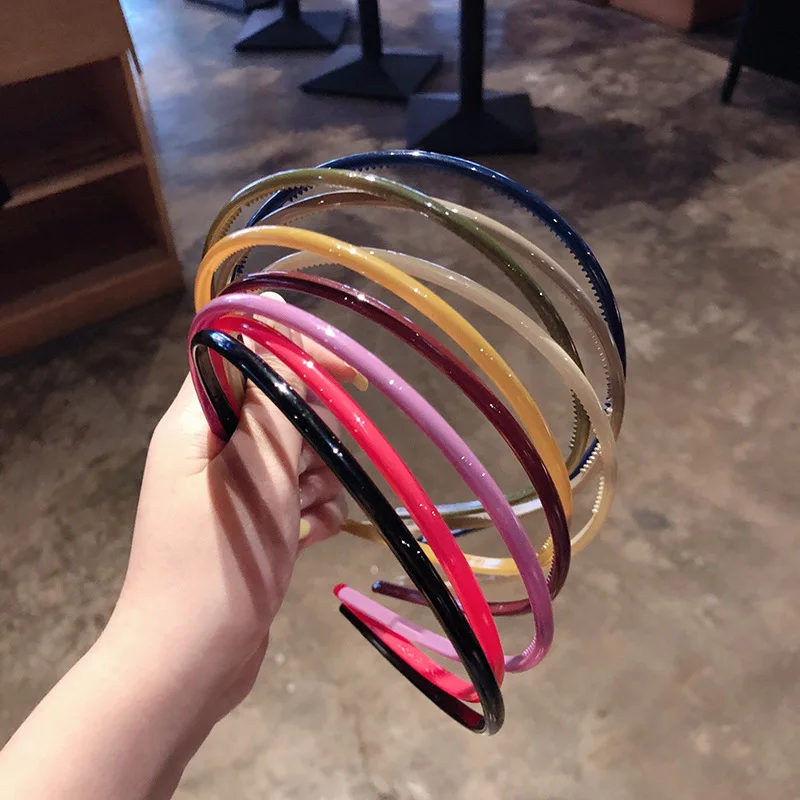 1 шт. модные однотонные аксессуары для волос в Корейском стиле головной убор резинка повязка на голову