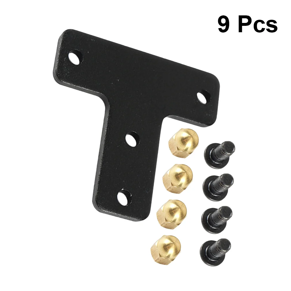 

1 Set of 9PCS 3D Printer Accessories T-Shaped Dead Plate Bracket 3D Printer Fixing Plate Bracket Sturdy Brass Screw Nuts for