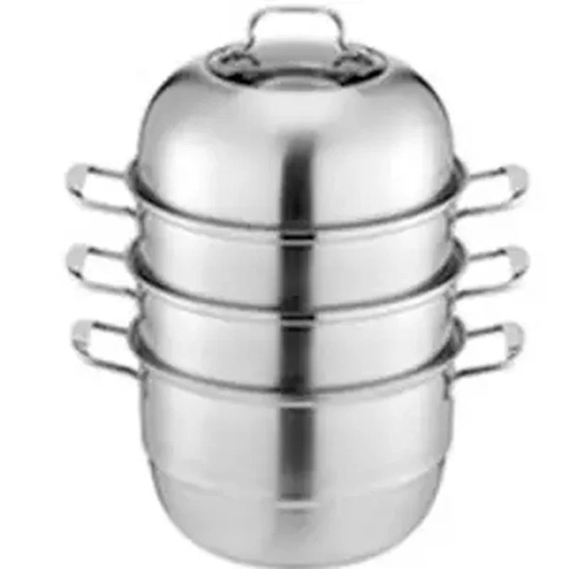 

Stainless Steel Steamer 4-layer Thickened Steamer Thickened Stainless Steel Steamer Frosted Steamer Cooker Stainless Steel