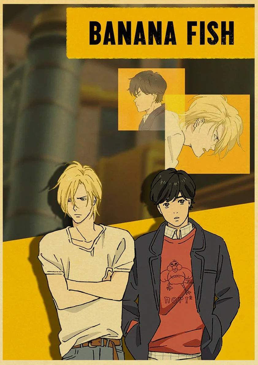 

Classic Japanese Anime Banana fish 02 Retro Poster Vintage poster Wall Decor For Home/ bar/ room