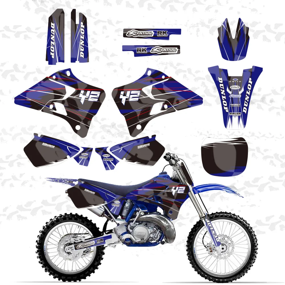 

GRAPHICS & BACKGROUNDS DECALS STICKERS Kits for Yamaha YZ125 YZ250 1996 1997 1998 1999 2000 2001 YZ 125 250 Team Decal Sticker