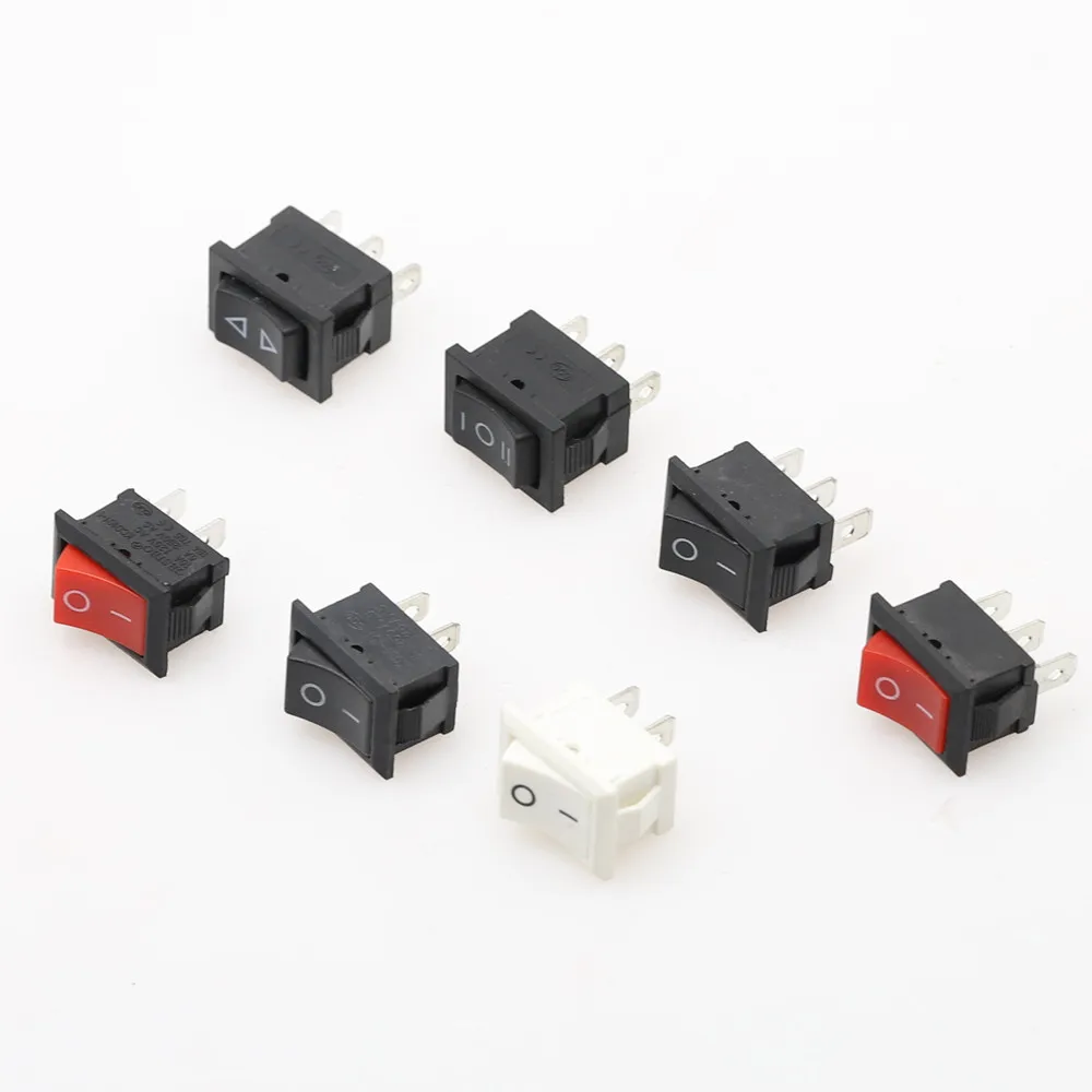 5/10 шт. 2 Pin позиционный Выключатель вкл/выкл SPST Панель крепление кулисный