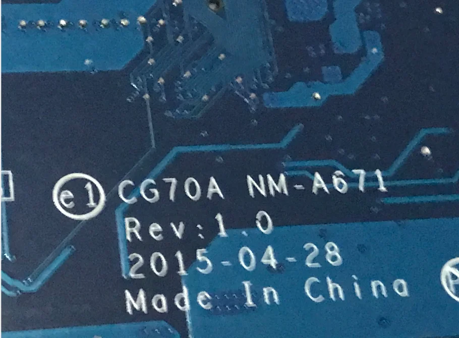 

BRAND NEW CG70A NM-A671 FOR LENOVO G70-35 LAPTOP MOTHERBOARD ONBOARD PROCESSOR E1-6010