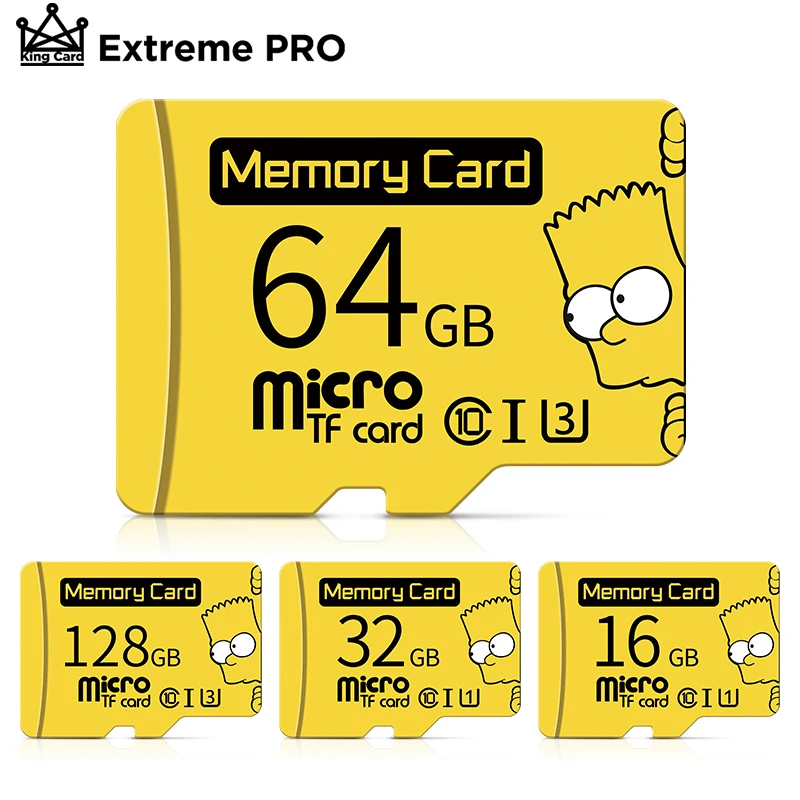 Карта памяти Micro SD класс 10 256 ГБ 128 64 32 16 8 Гб |