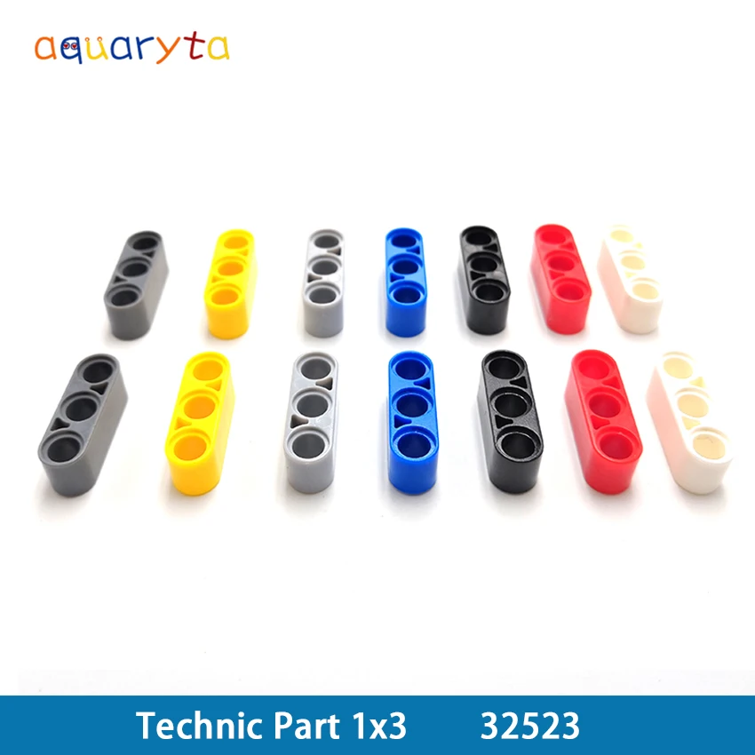 Aquaryta 10 шт Строительные блоки 32523 DIY техника Parts1x3 толстые отверстие arm Liftarm