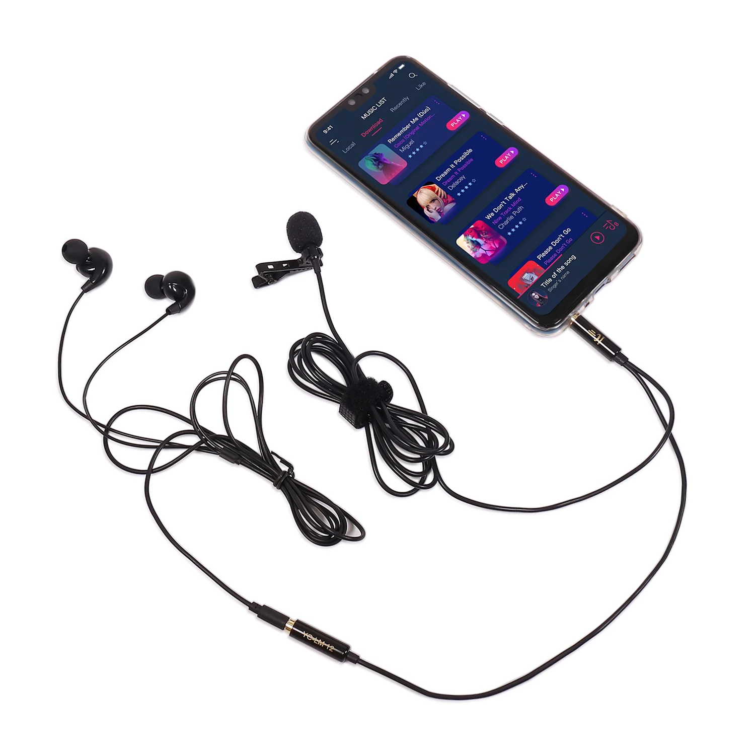 YC LM12 телефон аудио видео запись Lavalier конденсаторный микрофон для iPhone 8 7 6 5 4s 4 Sumsang