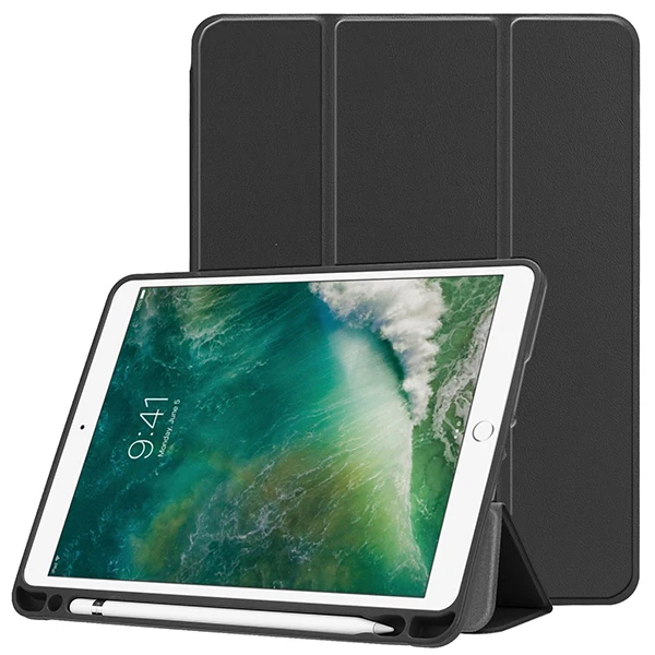 IPAD105 KSTBC BK Чехол для планшета для Ipad air 3 10,5 Силиконовый чехол Чехол для Ipad Pro 10,5 ТПУ чехол для Ipad 10,5 с держателем карандаша - Цвет: IPAD105 KSTBC BK