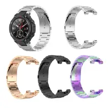 Suitable For Huami Amazfit T-Rex A1918 Strap Stainless Steel Wristband With Tools Wearable Devices Smart Accessories New