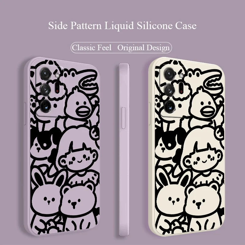 

Stick Figure Girl Square Soft Case For Samsung Galaxy A72 A52 A42 A32 A22 A21S A02S A12 A02 A71 A51 A41 A31 Phone Cover Case