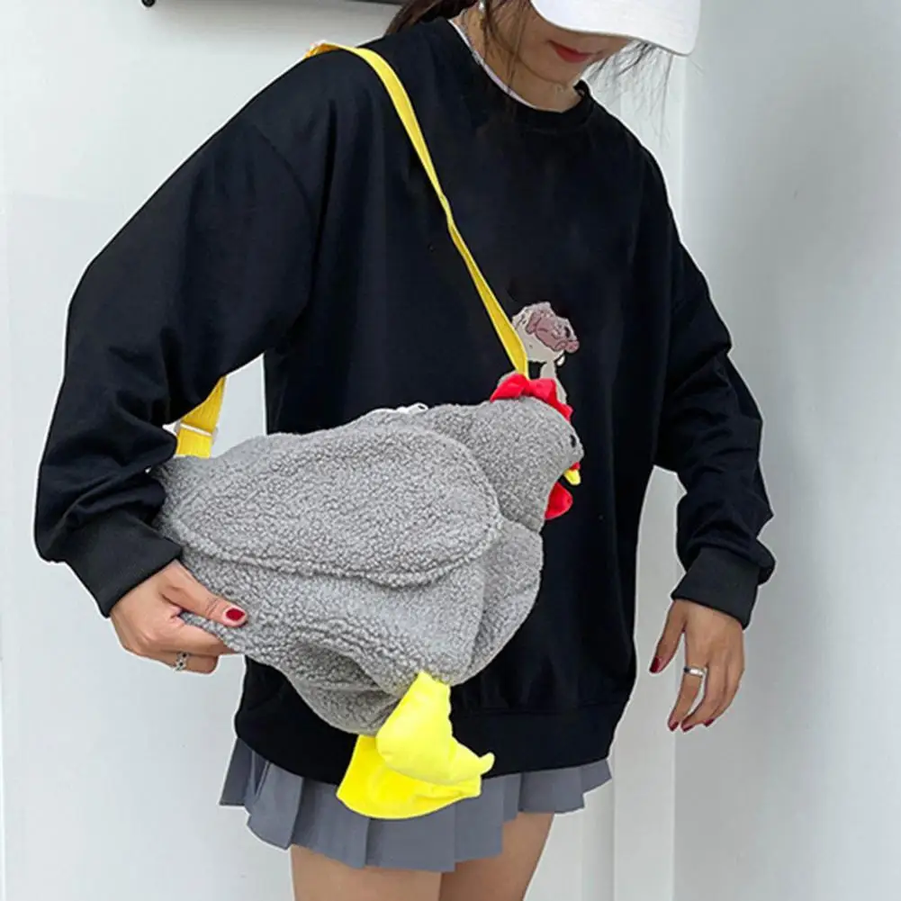 

Симпатичная плюшевая Регулируемая сумка через плечо в форме петуха для здоровья, модные аксессуары