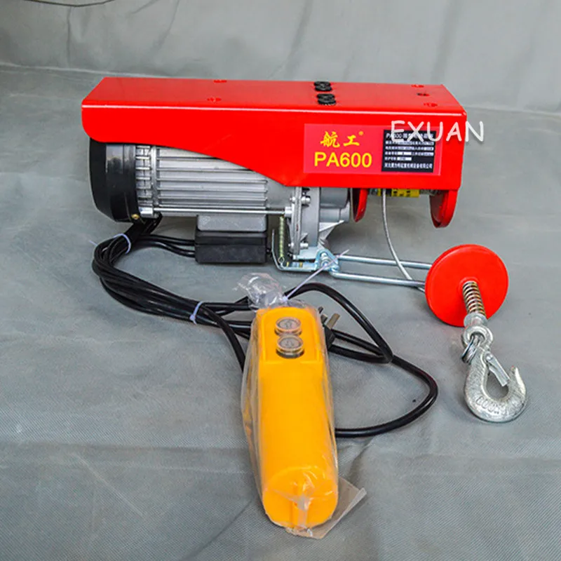 Электрический мини подъемный кран/220 В портативный бытовой/маленькое подъемное