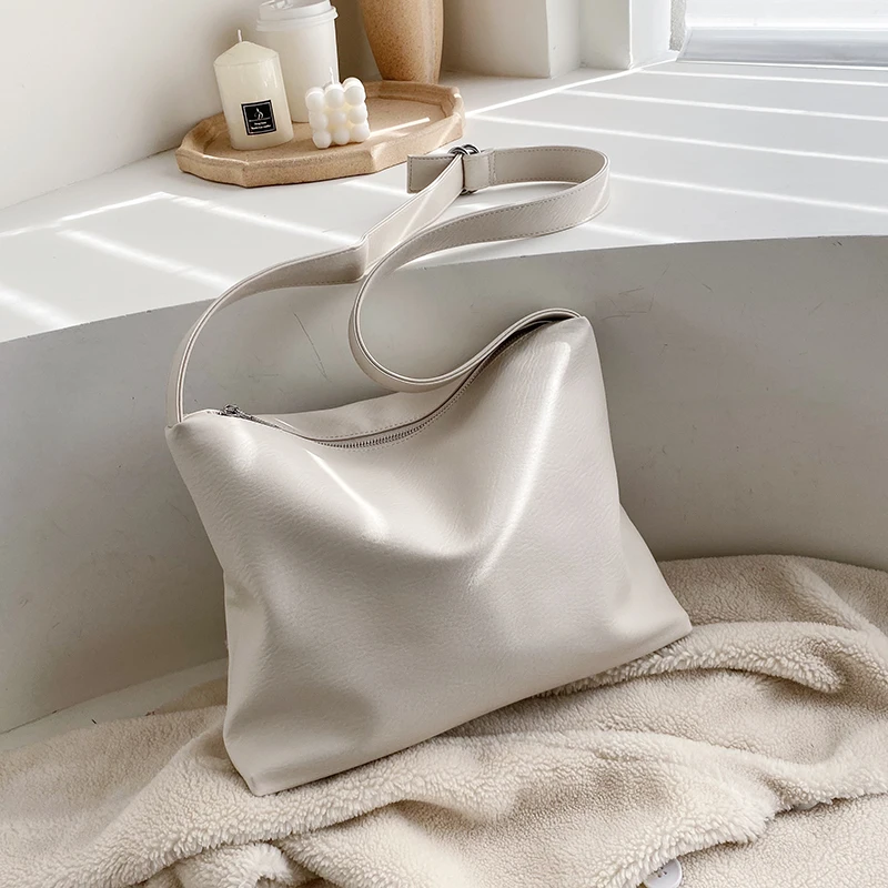 

2021 new women's bag solid color PU shoulder messenger bag fashion casual women bag shopping bag ladies bag big bag