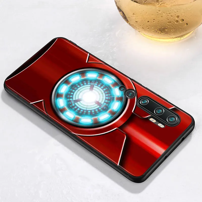 Marvel Superhero Logo For Xiaomi Mi 8 9 10 11 10i 11i 10 10 11Pro A3 9T 10T Lite Pro Se Ultra 5G Black Soft Phone Case
