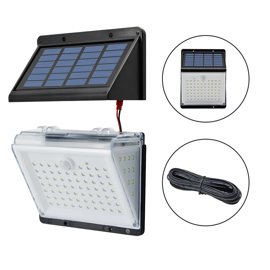 88 светодиодный светильник на солнечной энергии с датчиком движения PIR солнечный