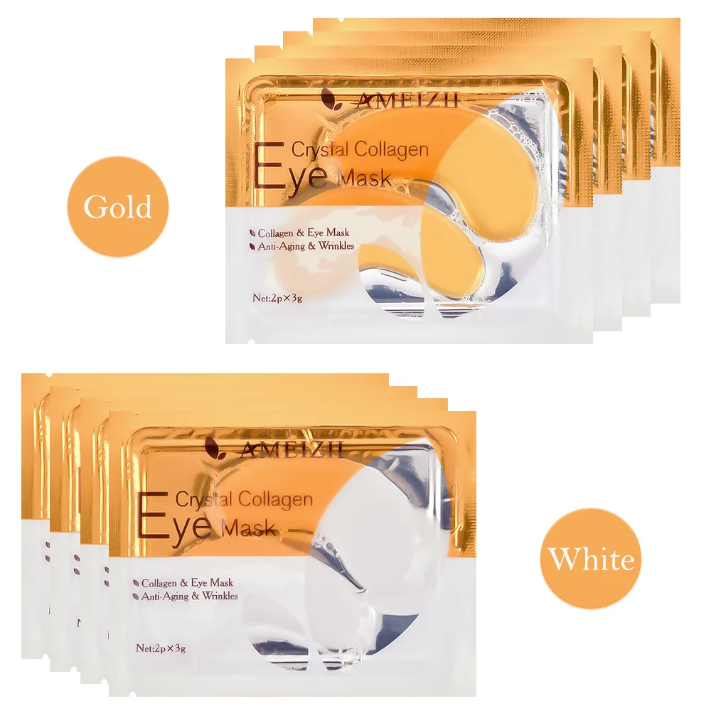 

20 Pair Gold Collagen Eye Mask Remove Eye Bags Lifting Anti Wrinkle Anti Aging Gel Facial Pack Beauty Patches Korean Cosmetics