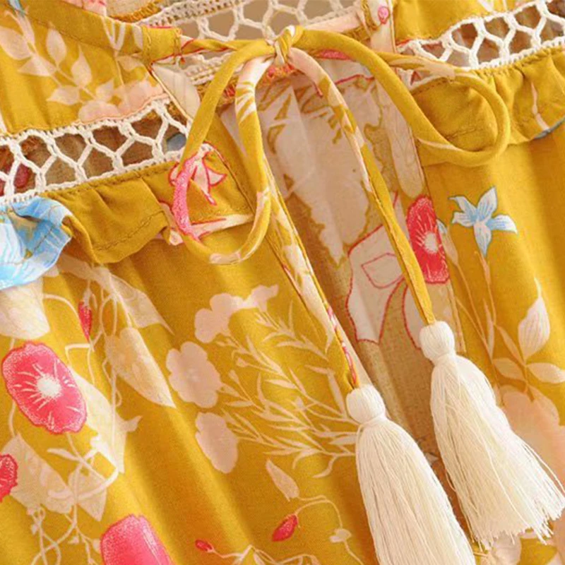 Шикарное мини-платье с цветочным принтом и длинным рукавом элегантное короткое