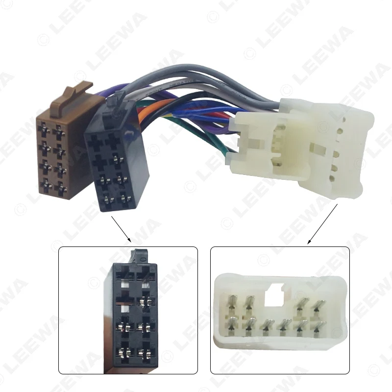 LEEWA 10 компл. Автомобильный стерео аудио конверсионный провод адаптер для ISO к Toyota