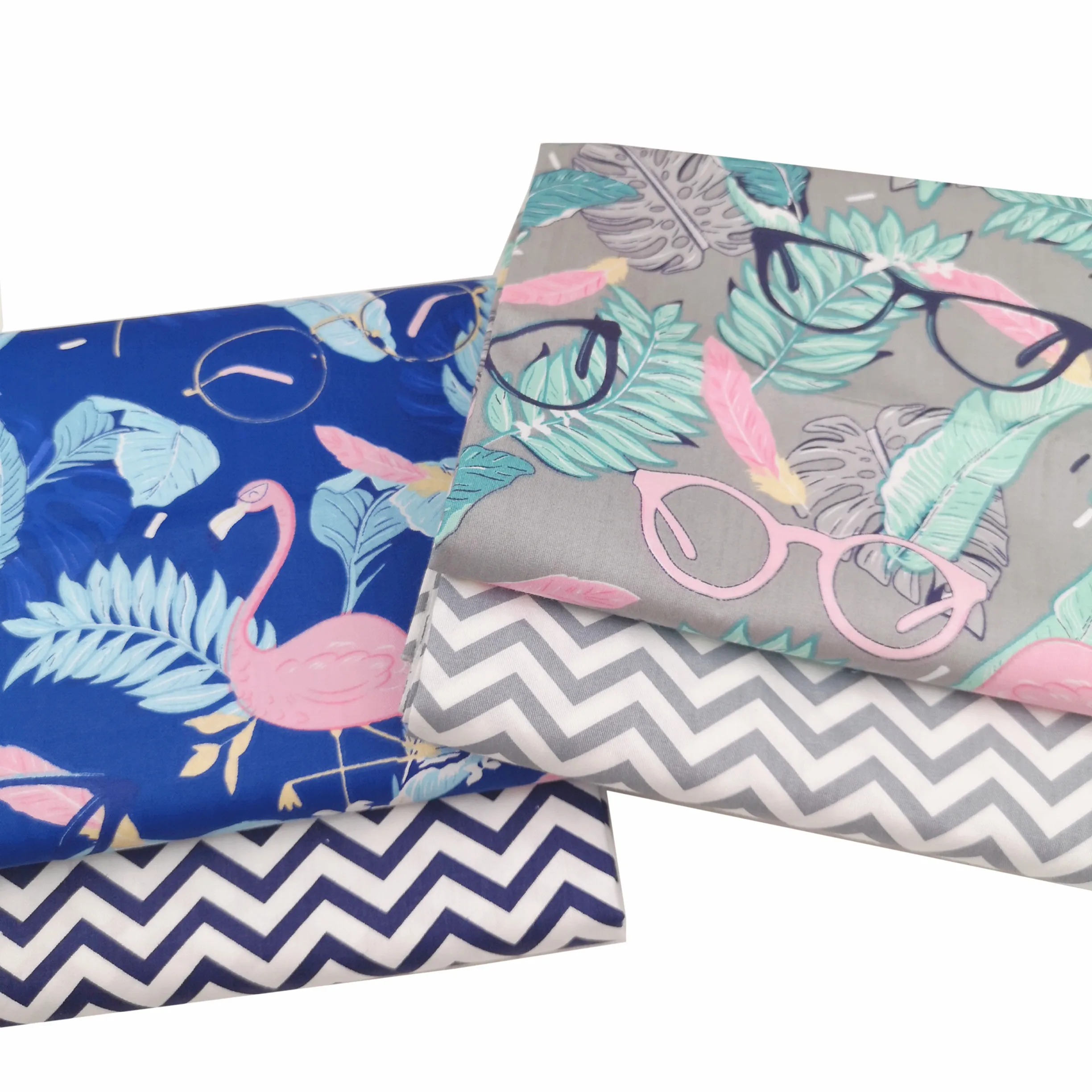 Фламинго DIY шитье саржа 100% хлопок ткань для детской одежды платье простыни