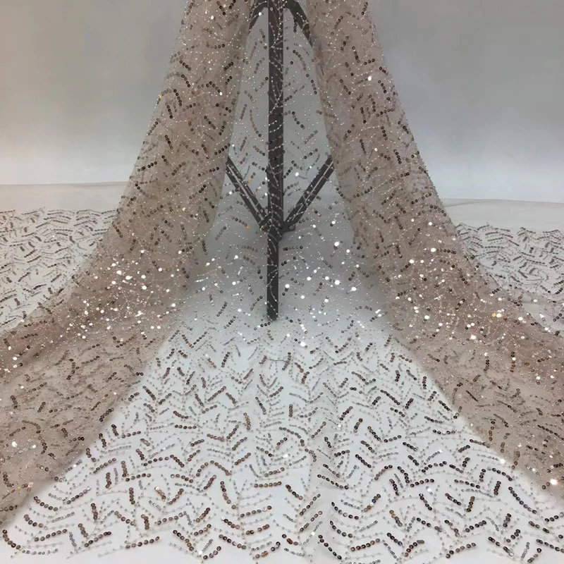 Африканская вуаль кружевная ткань светильник лые цветные бусины и блестки