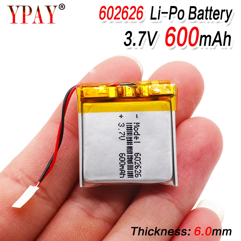 600mAH 602525 602626 PLIB полимерный литий ионный/литий ионный аккумулятор для смарт часов