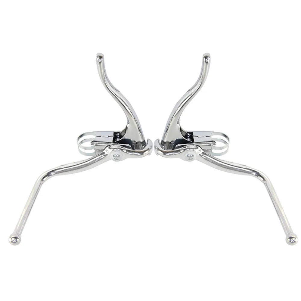 

1 Pair Road Bike Racing Bicycle Dual Brake Levers For Bent Drop Handlebar Bike Practical Brake Levers Component
