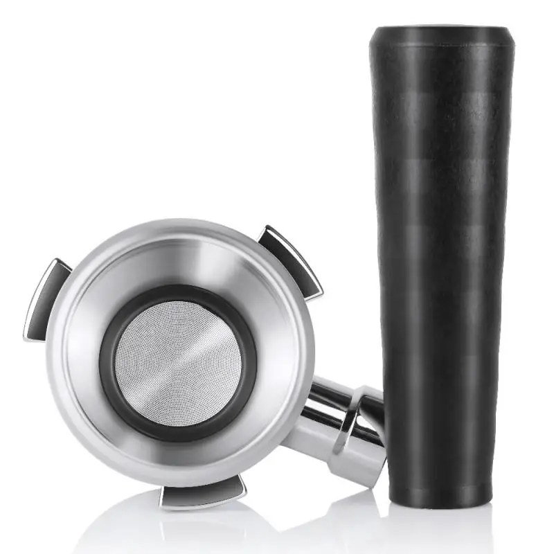 

Coffee Machine Handle 51mm Stainless Steel Three-ear Handle Modified Bottomless Handle Coffee Hardware Filter Accessories Handle