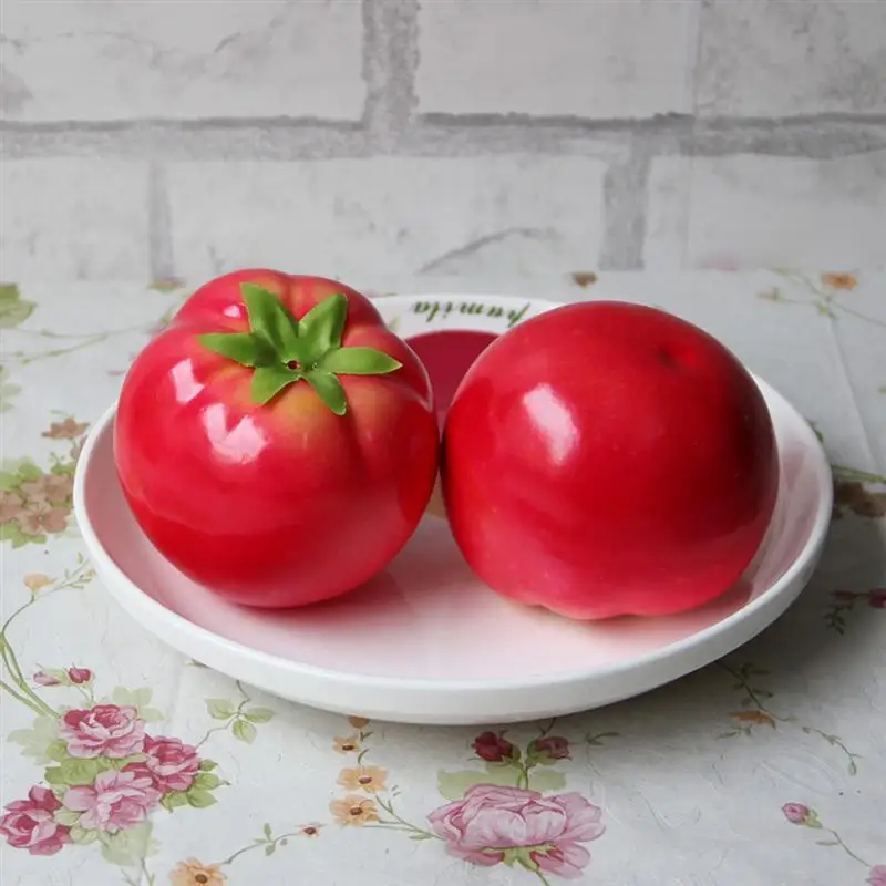 10 Pcs Simulation Tomato Artificial Vegetables Home Kitchen Cabinet Decoration Photography Learning Props |