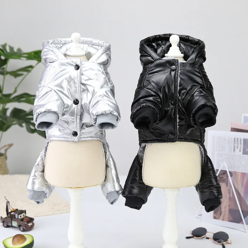 

Зимние комбинезоны для собак, одежда, флисовый комбинезон, супертеплый водонепроницаемый наряд для маленьких собак, Женский Померанский шн...