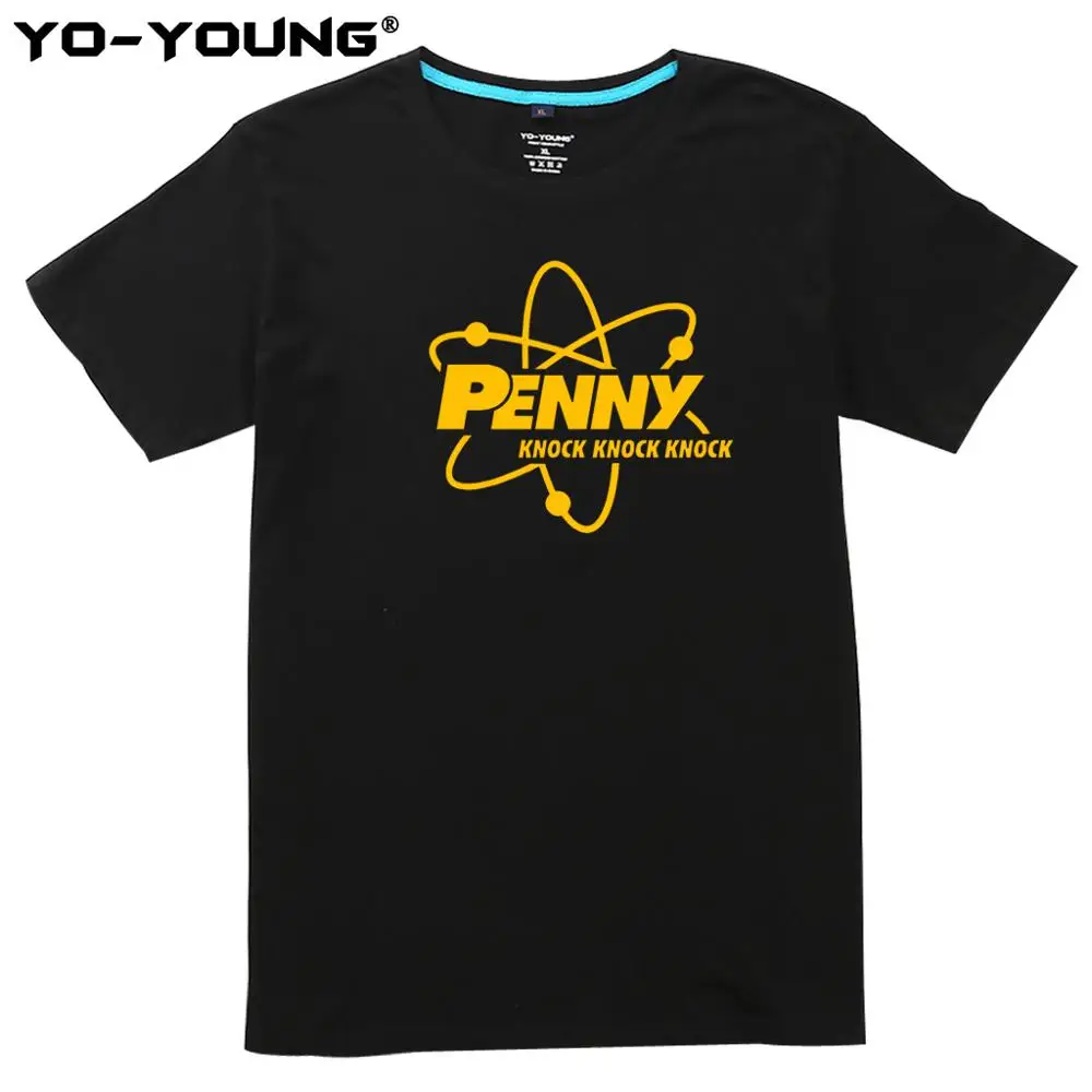 Новая футболка большого взрыва 100% хлопок повседневные летние футболки TBBT Penny Knock