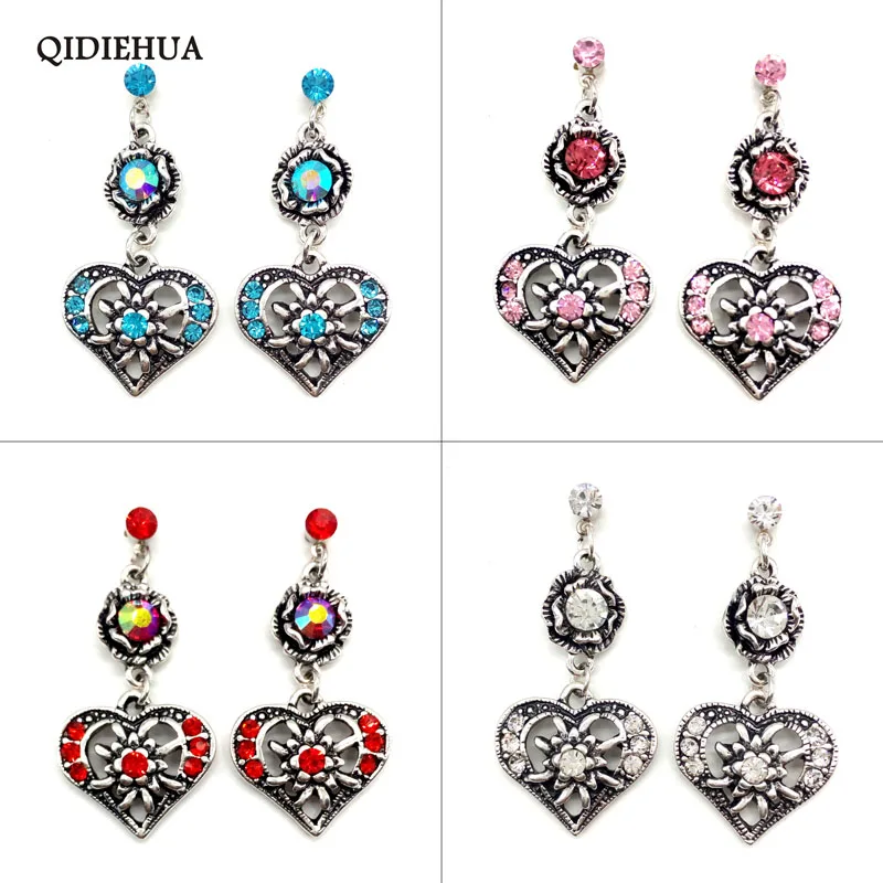 QIDIEHUA тибетские серебряные этнические длинные серьги с кисточками 2018 Модные