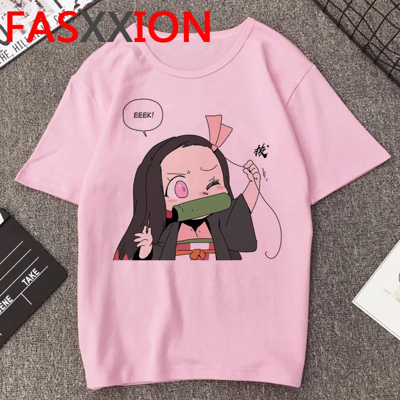 

Demon Slayer T Shirt Women Japanese Anime 2020 Summer Top T-shirt Unisex Kawaii Kimetsu No Yaiba Graphic Tees Female