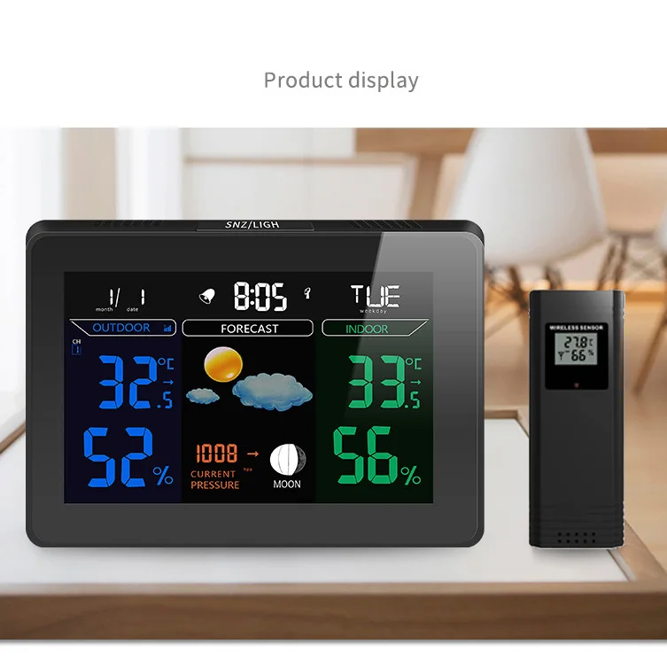 Беспроводные Часы для прогноза погоды настольные часы домашний декор креативные