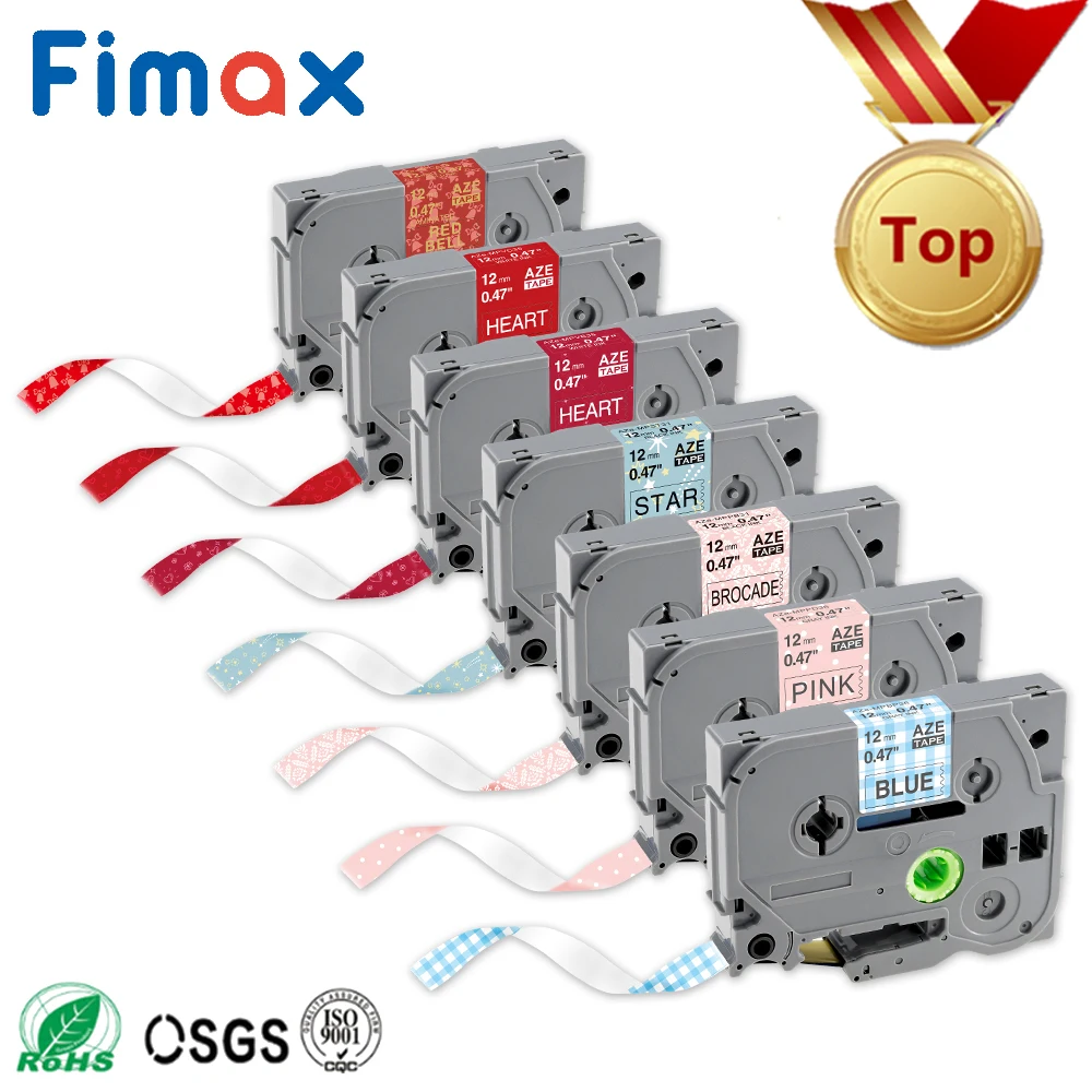 Fimax 1 шт. узорная лента TZE231 Tze-231 12 мм лента для маркировки совместима с принтерами Brother p-touch P TZe131 tz231 tze 231
