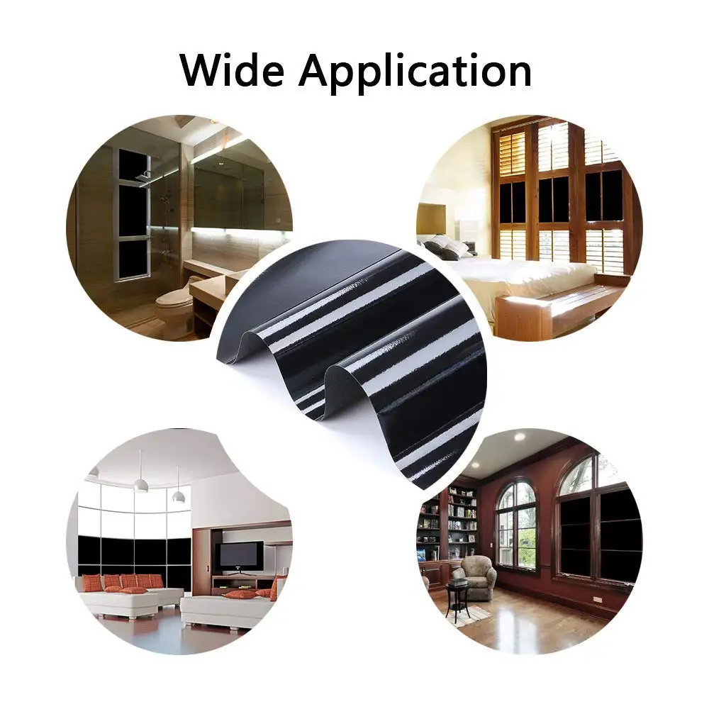 Противоклеящаяся черная оконная наклейка Funlife 100% световая блокирующая пленка