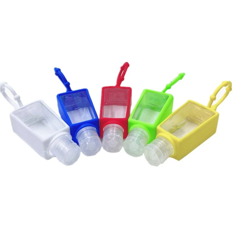 5Pcs Hand Sanitizer Sub Bottle 30ml Round Square Refillable Portable Silicone Protective Covers Storage Container | Дом и сад