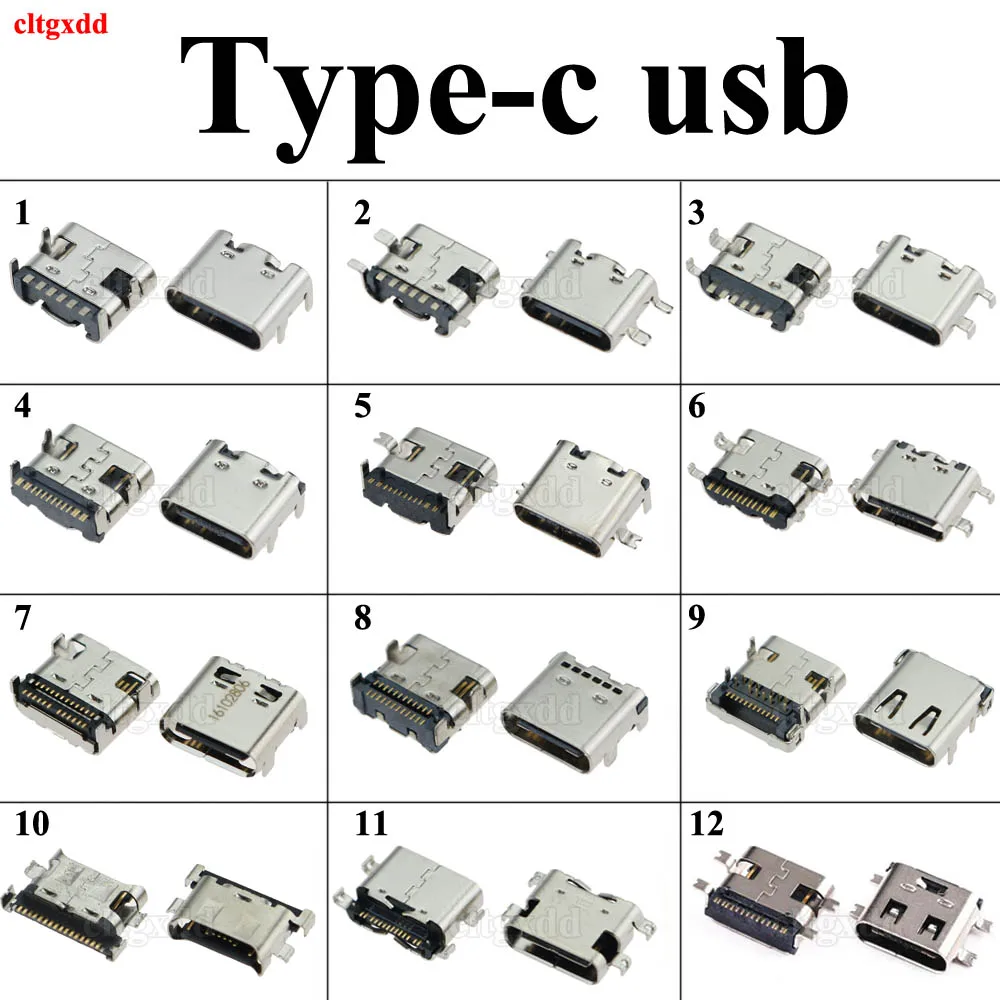 12 режимов Тип C 6 24 Pin SMT гнездовой разъем USB 3 1 гнездо SMD DIP ДЛЯ Huawei Samsung Lenovo PCB Design DIY