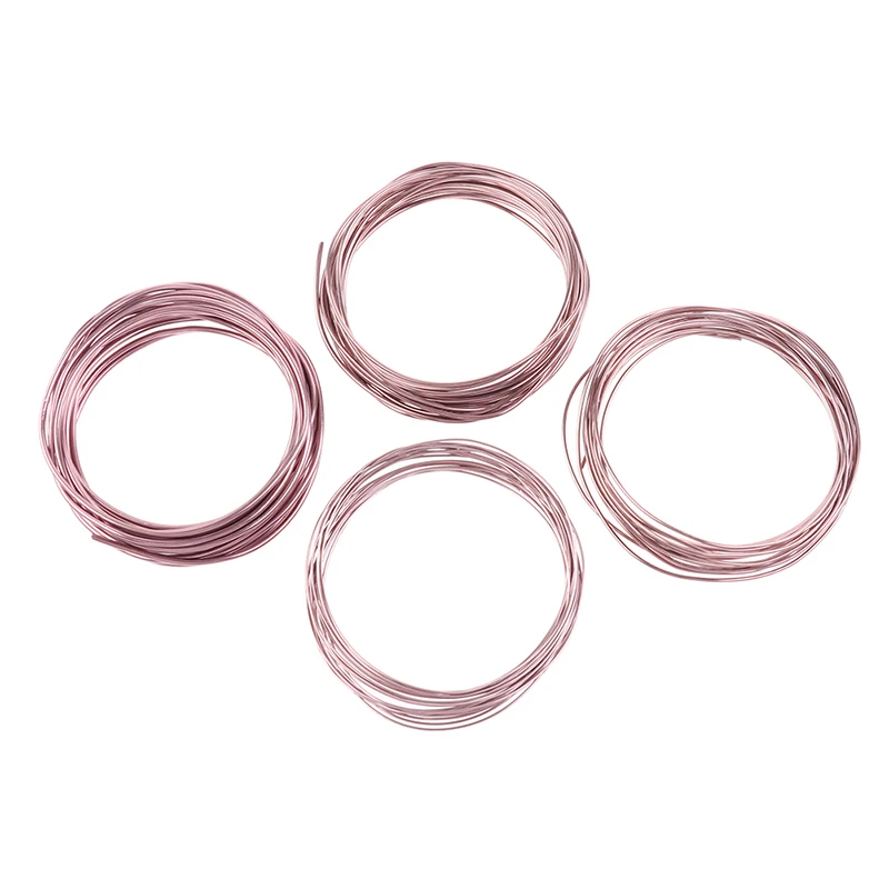 

New 1pcs Black/Pink Bonsai Wires Anodized Aluminum Bonsai Training Wire With 3Sizes 5m