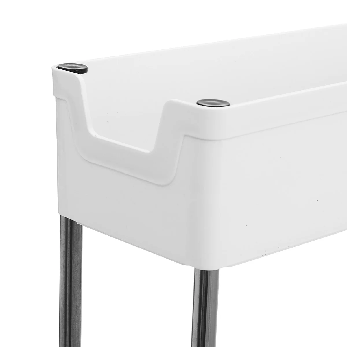 

2/3/4 Layer Movable Gaps Kitchen Storage Rack Slim Slide Tower Assemble Plastic Bathroom Shelf Wheels Space Saving Organizer