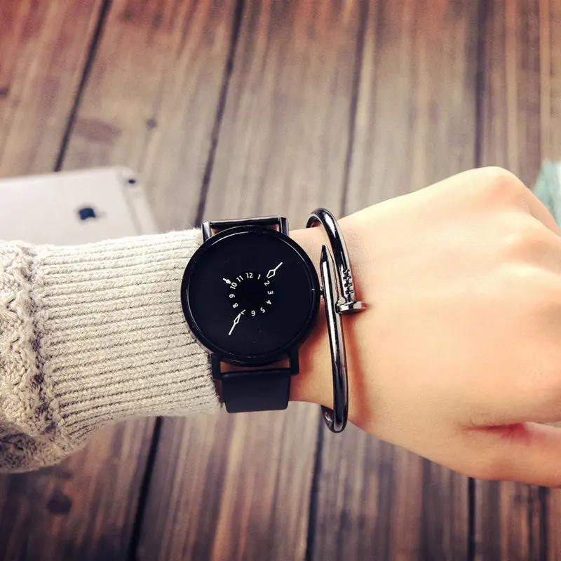 

Luxury Watch Women Simple Dial Womens Watches Leather Black Bracelet Wrist Watch Dress Female Clock Relogio Feminino reloj mujer