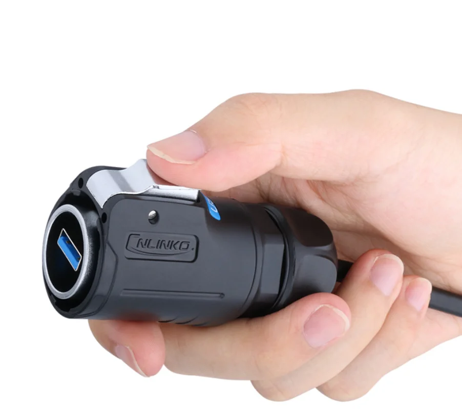 

High quality Industrial Outdoor IP67 Waterproof Circular Pannel Mount Sealed Circular Data USB 3.0 Connector